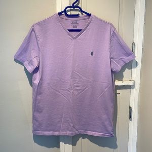 Men’s M Purple V-neck Polo Ralph Lauren